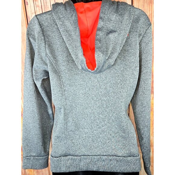 The North Face Womens Grey & Red Pullover Hoodie Small - Picture 2 of 8